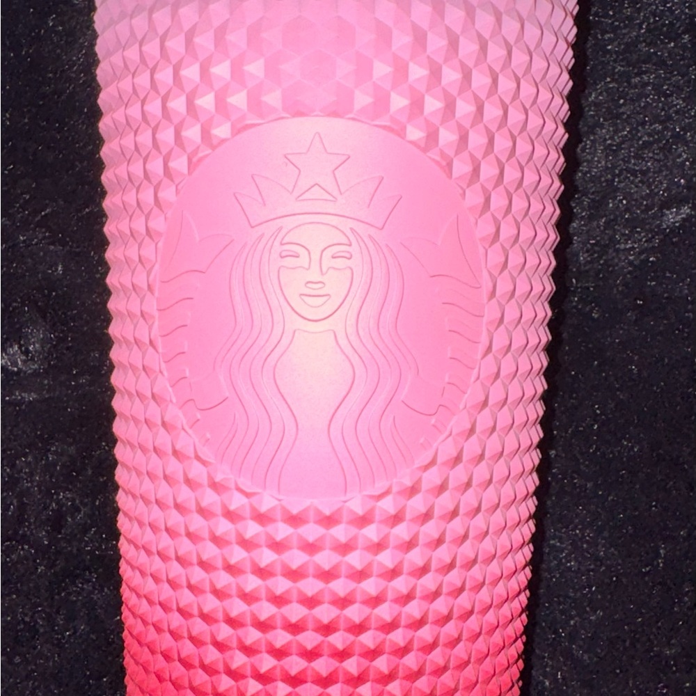 Starbucks Hot Pink Studded Tumbler with Embossed Siren